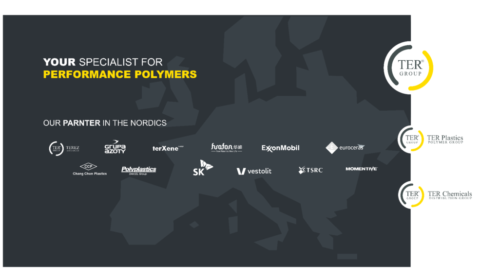 OUR PARTNER: Grupa Azoty, Huafon, ExxonMobil, ChangChun Plastics, Polyplastics, SK Chemicals, Vestolit, TSRC, terXene, TEREZ