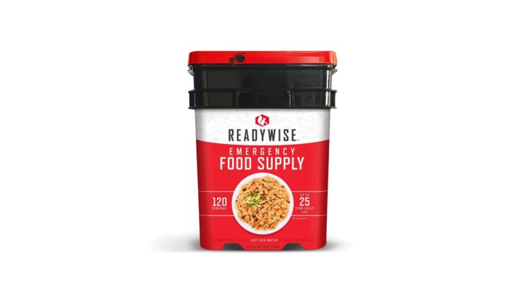 Freeze-dried food ReadyWise 120 Serving Food Supply with 25 year shelf life