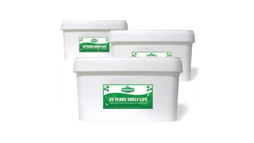 FoodVault, Freeze-dried food with a 25-year shelf life in 1-portion packages