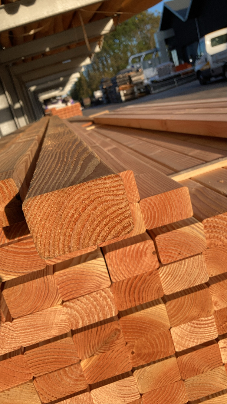 Lariks/Douglas onbehandeld hout