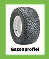 Banden met gazonprofiel