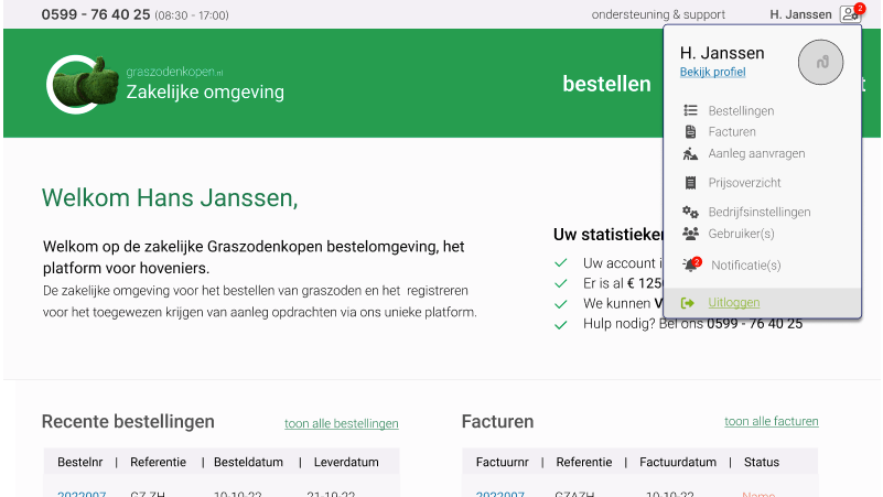 Marktplaats voor gazon