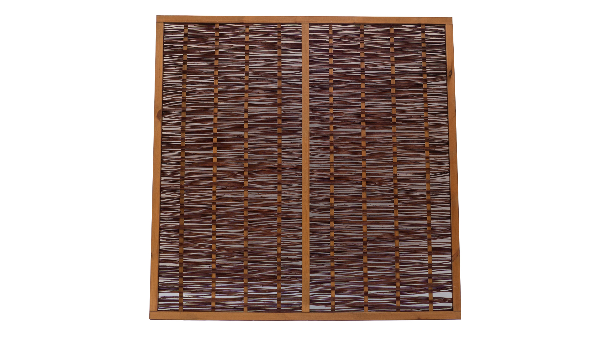 Weidenschirm im Rahmen