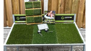 Kunstgras presentatiemeubel