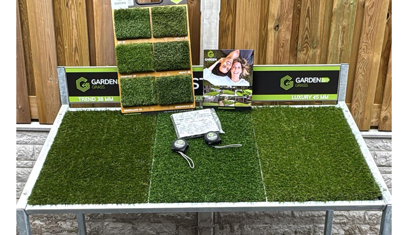 Kunstgras presentatiemeubel