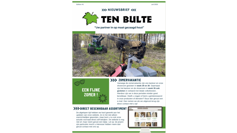 Newsletter Ten Bulte Juli (NL)