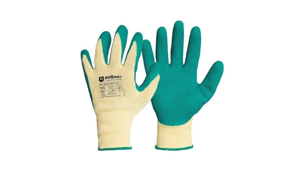 De Boer Werkhandschoenen Pro Grip Flex 628-32 PE / Latex Groen
