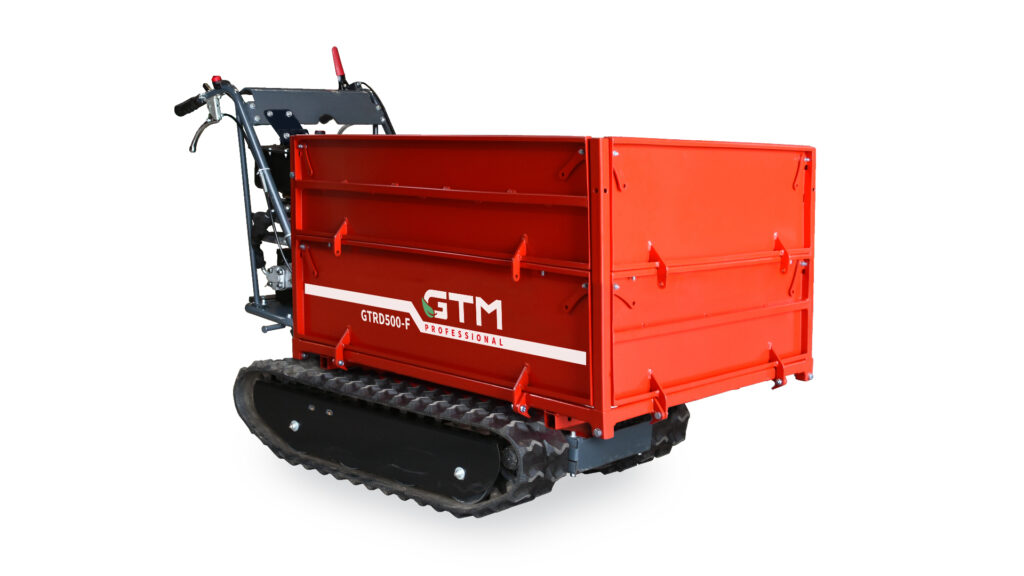 GTM GTRD500F Raupenversion mit Mulde, modulair mit Dumper und Häcksler