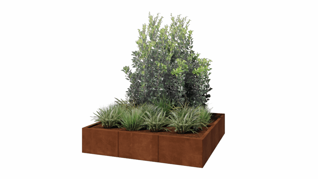 Cortenstaal plantenbakken