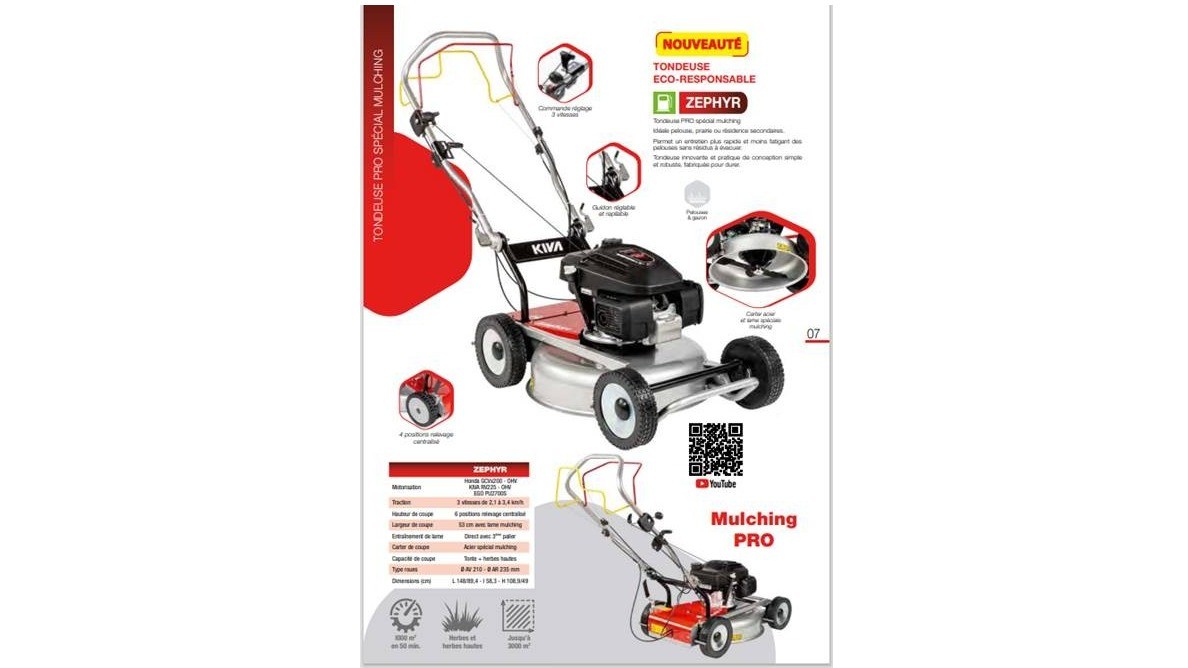 KIVA ZEPHYR Mulchmäher