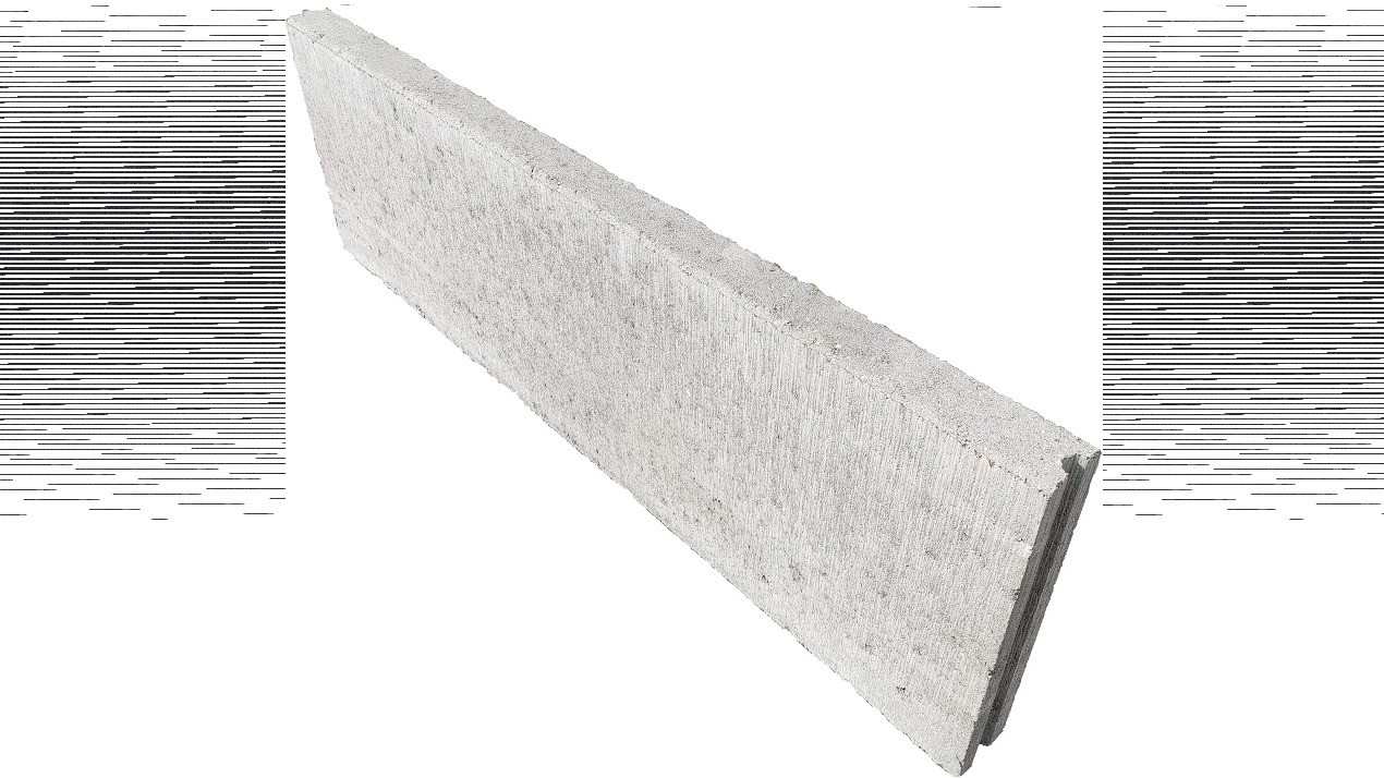 Betonband 6x40x100 cm grijs