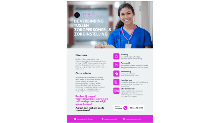 De verbinding tussen zorgpersoneel & zorginstelling!