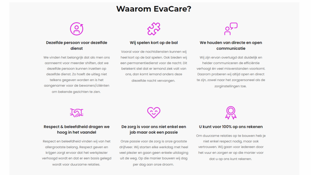 Pourquoi choisir EvaCare I-Care?