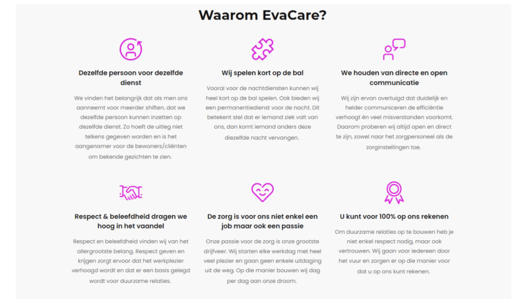Pourquoi choisir EvaCare I-Care?
