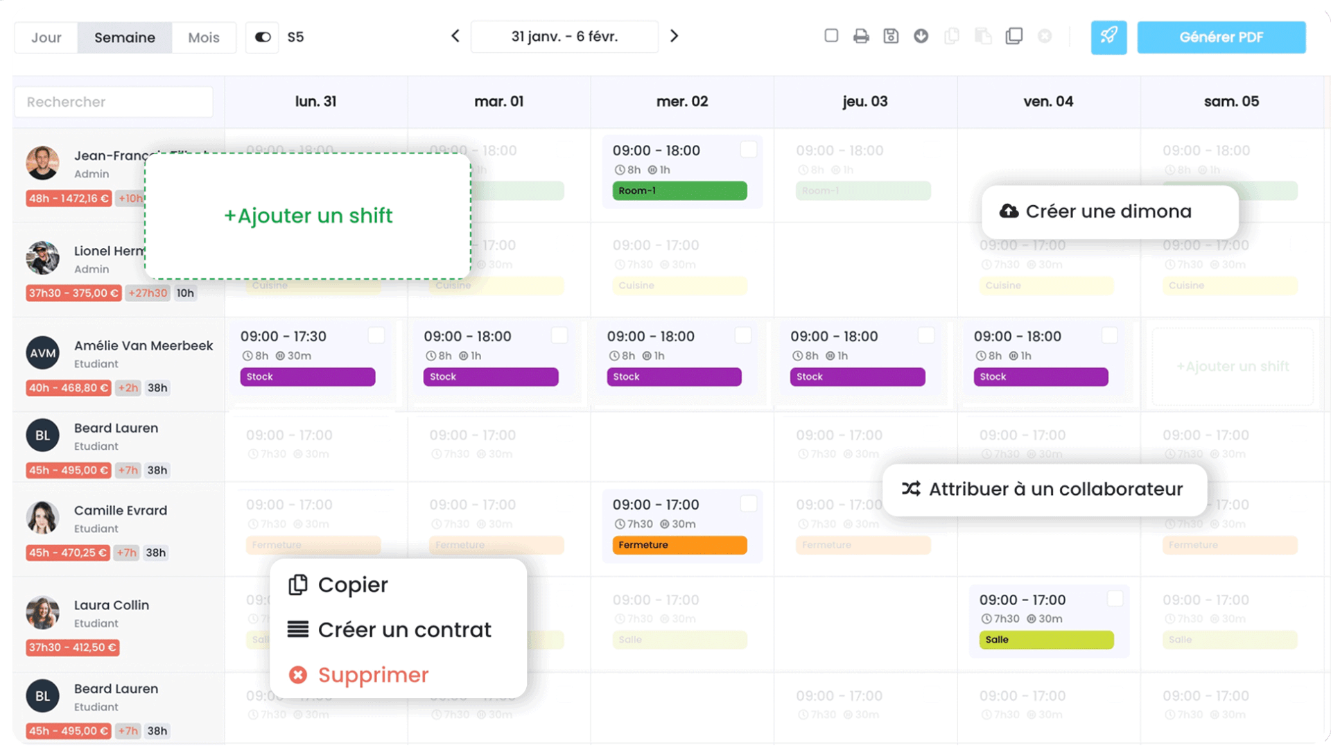 Gestion Horaires flexibles