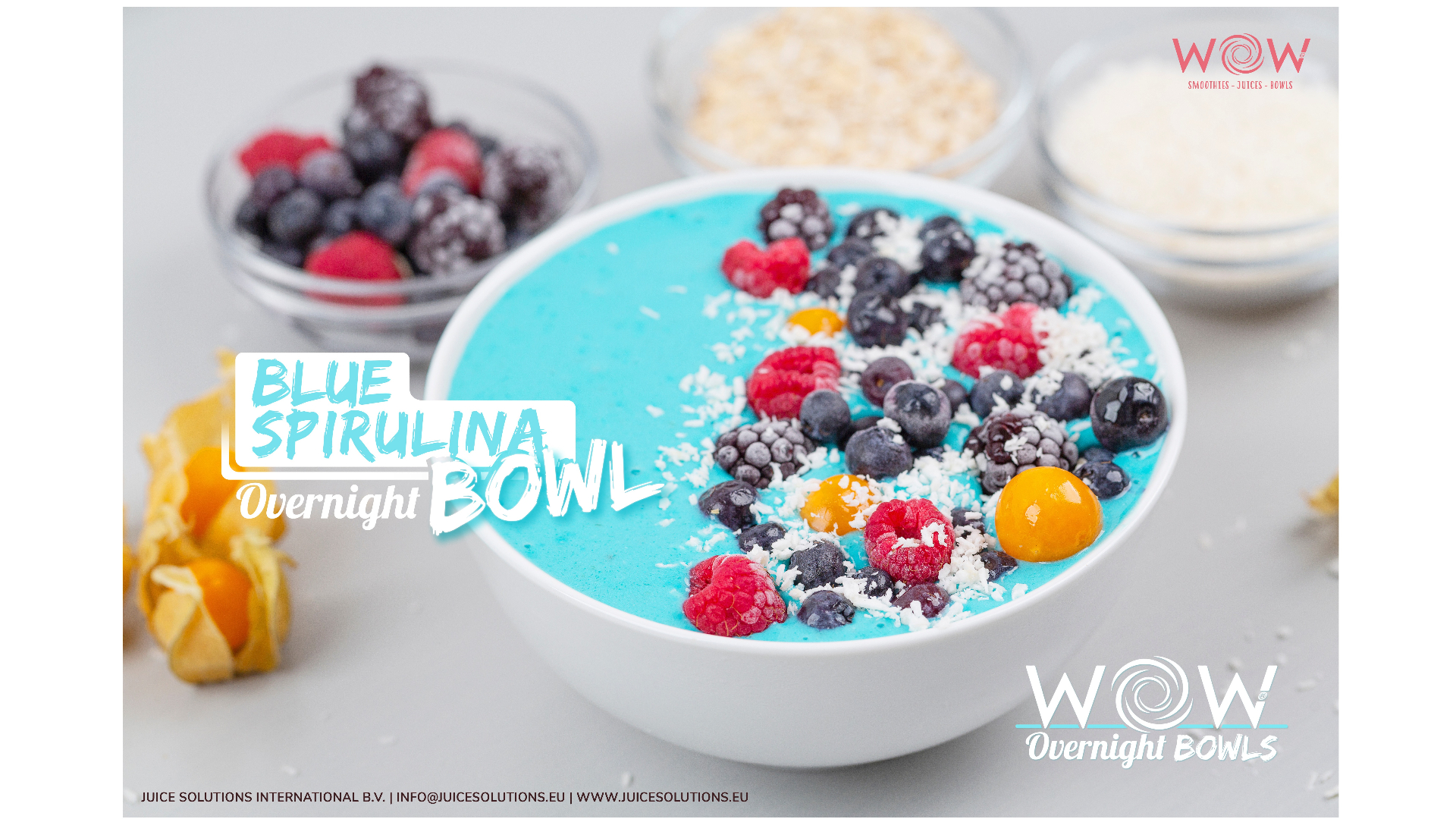 Overnight spirulina blue bowl