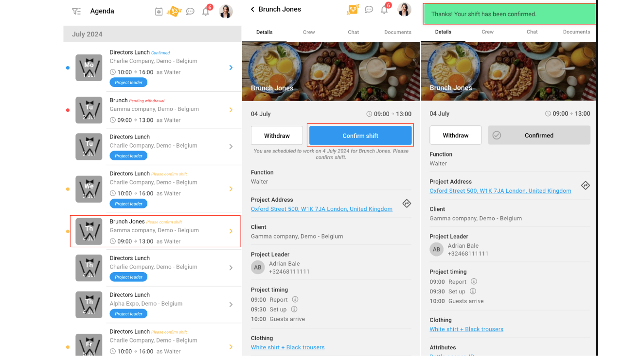 L’application mobile