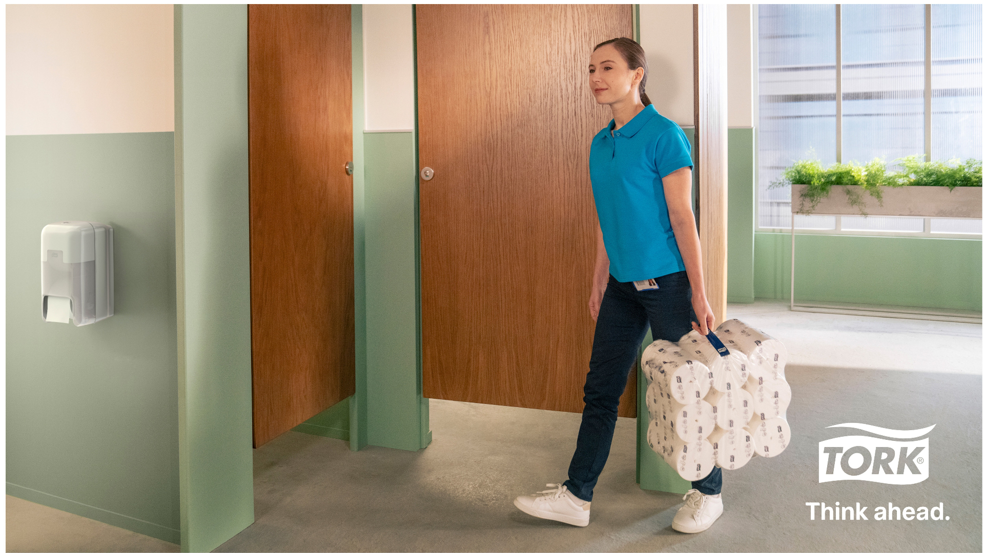 NIEUW: Tork Optiserve Hulsloos Toiletpapier Dispenser