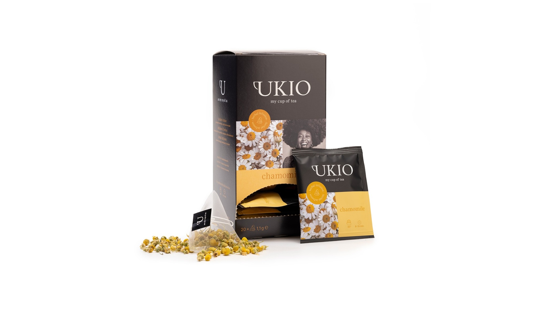 Ukio Citrus Losse citrus infusie in een handig zakje – 20 piramide builtjes, individueel verpakt