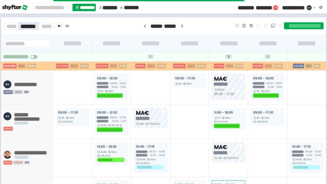 Logiciel de Planning et gestion d’horaires