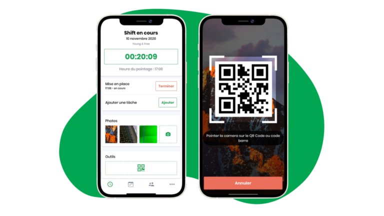 Enregistrement du temps de travail