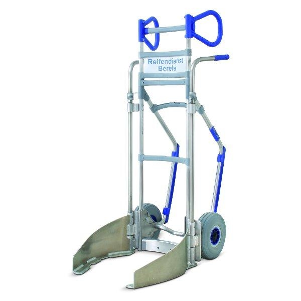 Diable en aluminium pour le transport de pneus