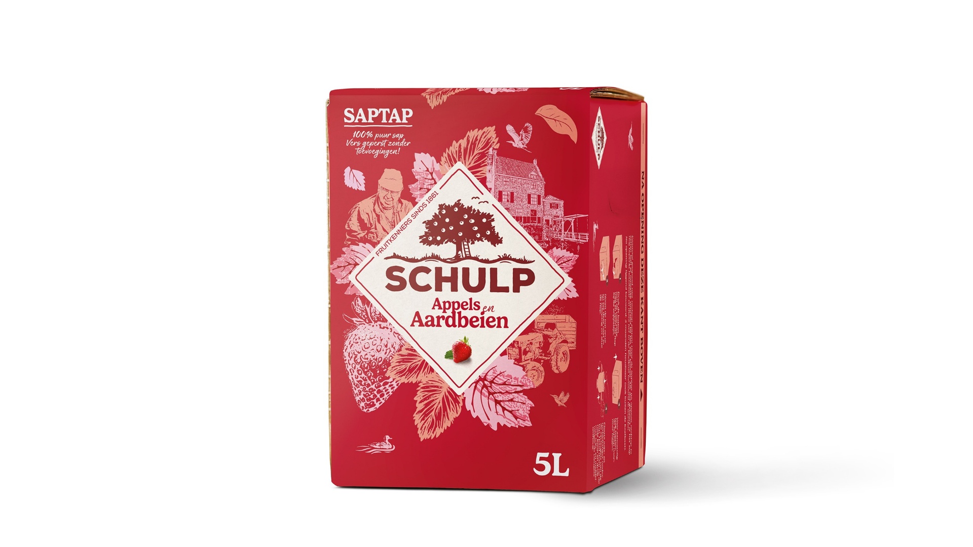 Saptap appel-aardbei 5 liter