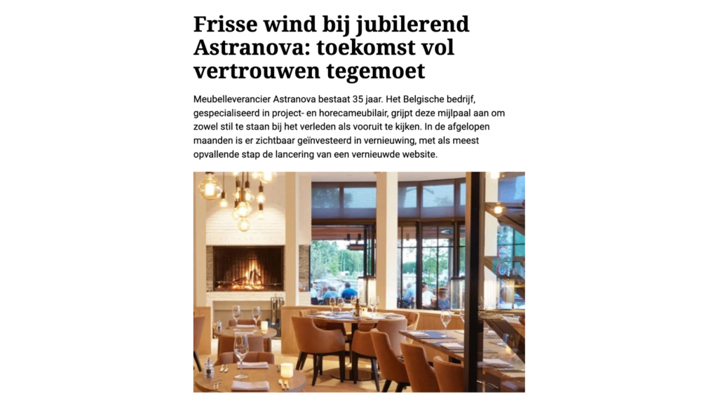 Frisse wind bij jubilerend Astranova