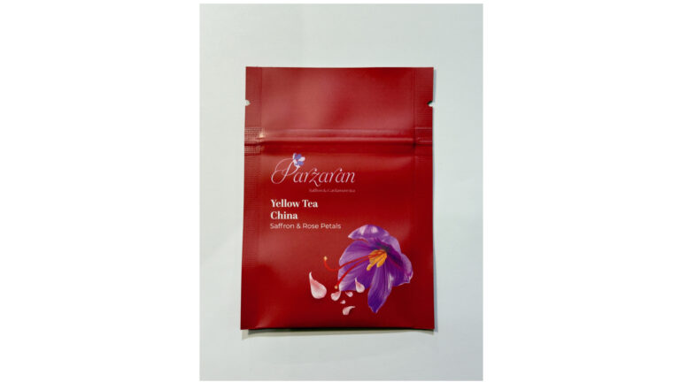 Dit is een gele thee uit China met een zachte smaak. Gemengd met saffraan en rozenblaadjes intensiveert de kleur en de zoetheid. Vol met antioxidanten en gezond.