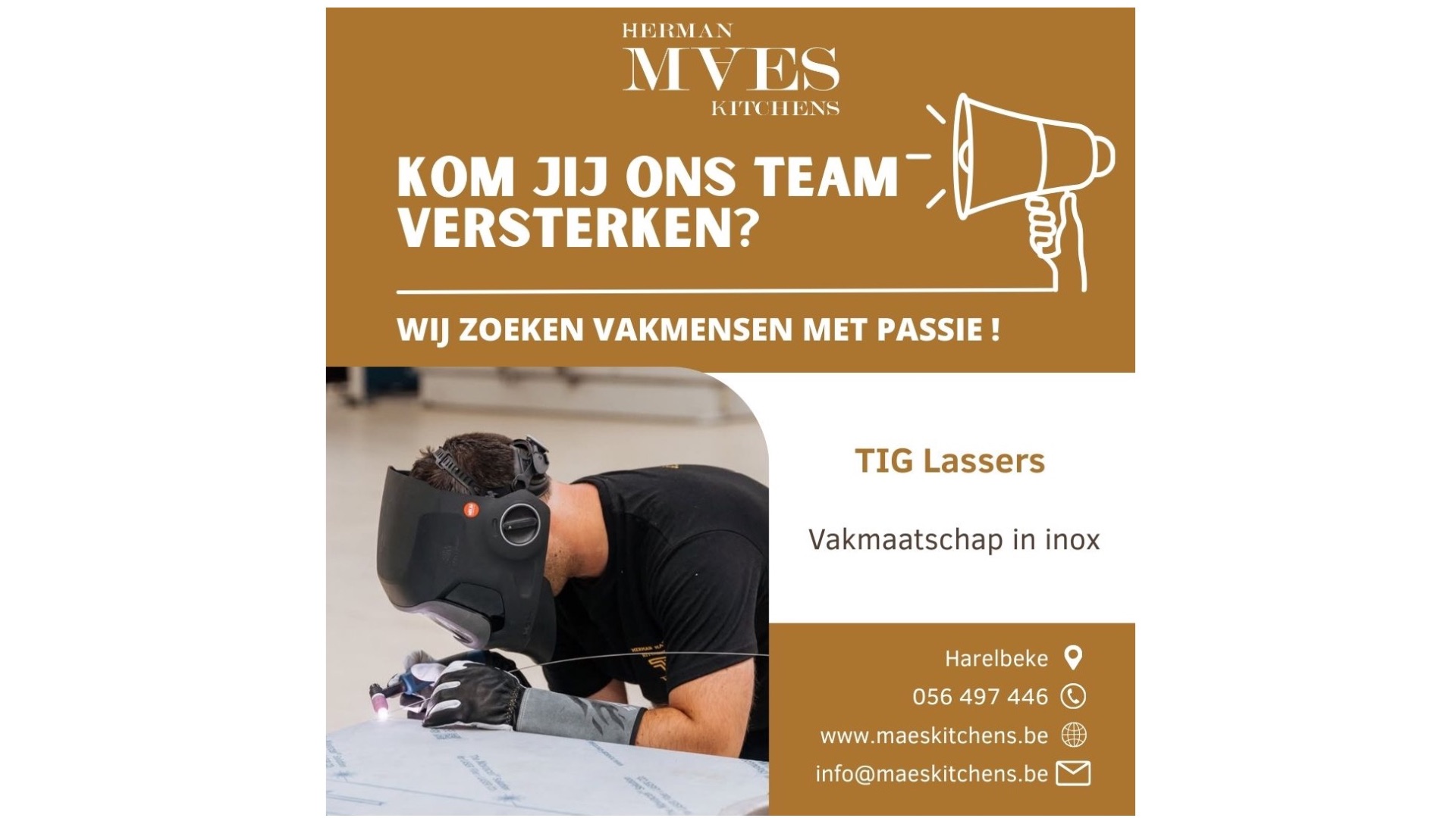 Vacature: TIG-lasser