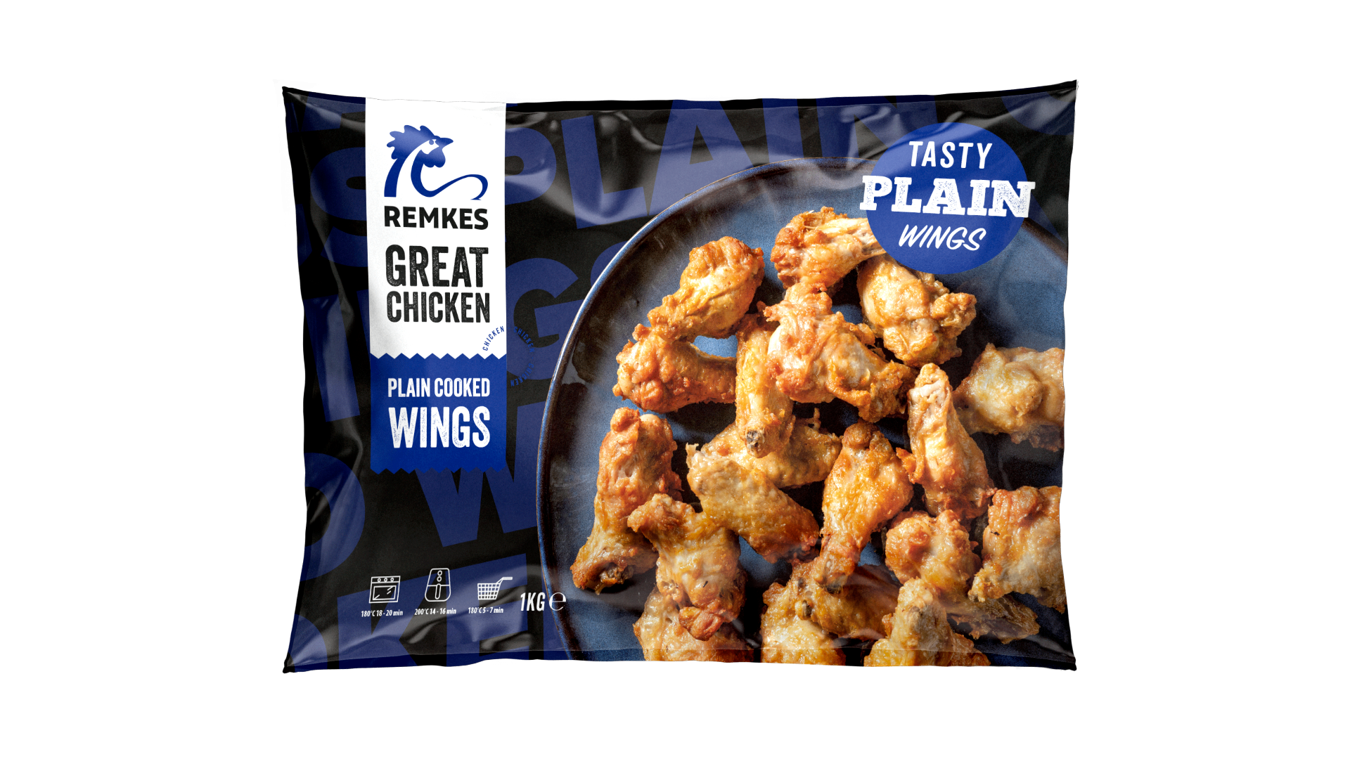 Plain Cooked Chicken Wings