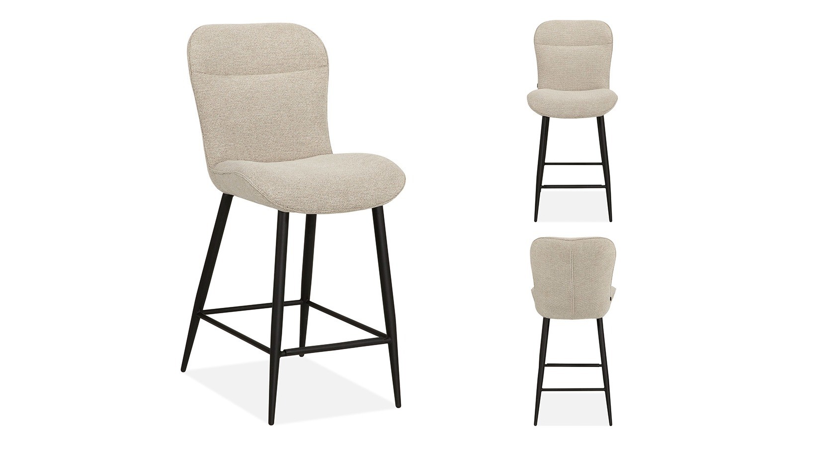 Barstoel in verschillen kleuren (stof en leder)