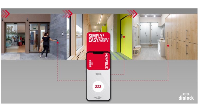 Häfele Dialock– contrôle d’accès électronique.