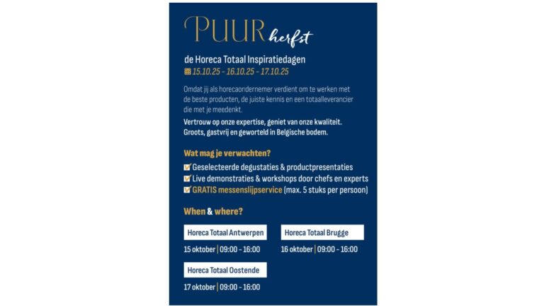 PUUR – Journées d’inspiration Horeca Totaal