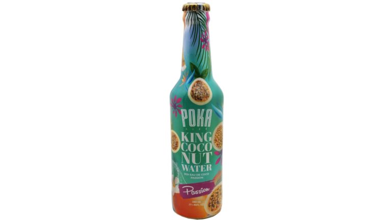 POKA King Coconut Water (Passion) – Glazen fles 340 ml