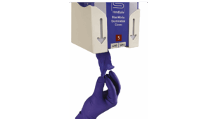 Emballage innovant et breveté pour gants en nitrile – manchette en premier