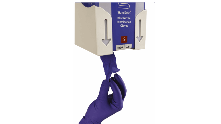 Emballage innovant et breveté pour gants en nitrile – manchette en premier