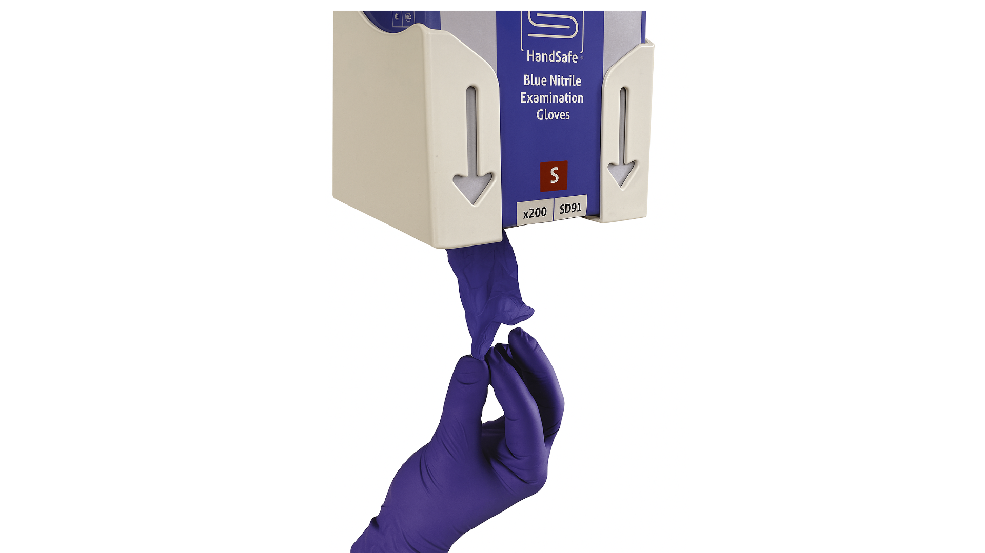 Emballage innovant et breveté pour gants en nitrile – manchette en premier