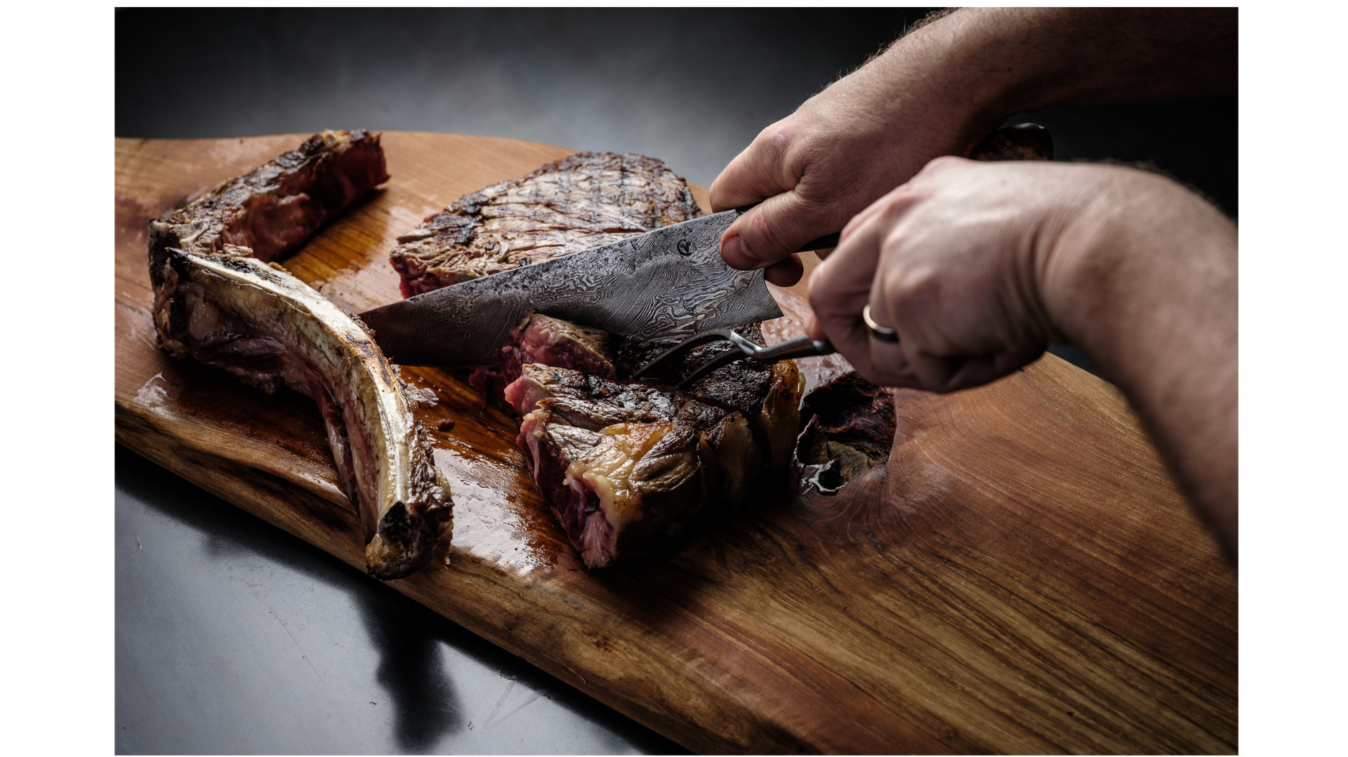 Couteau de chef en damas