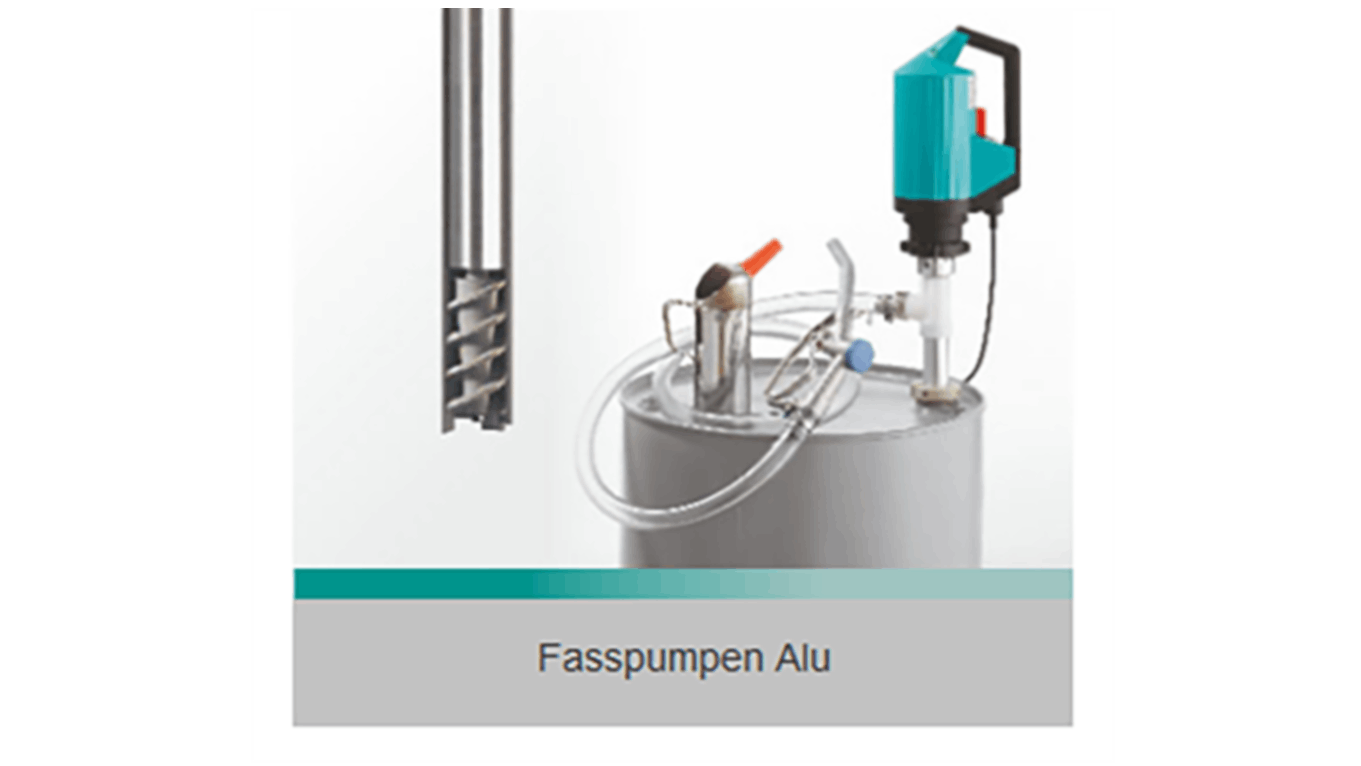 Drum pumps aluminum, for neutral liquids the right drum pump