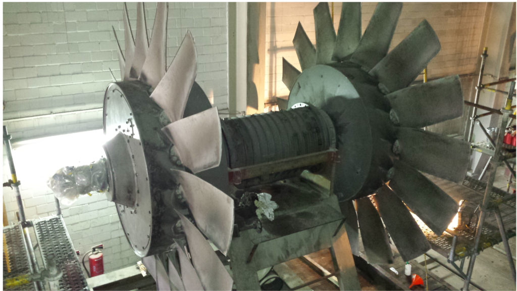 Double-stage axial impeller
