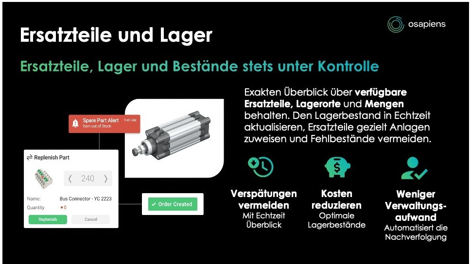 Ersatzteile und Lager