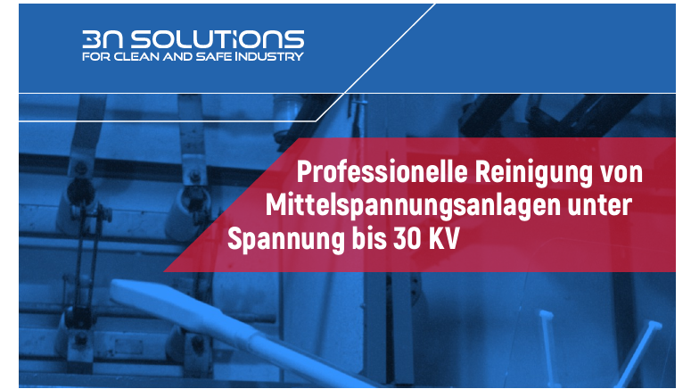 Medium-voltage cleaning using a gas mixture up to 30KV during operation