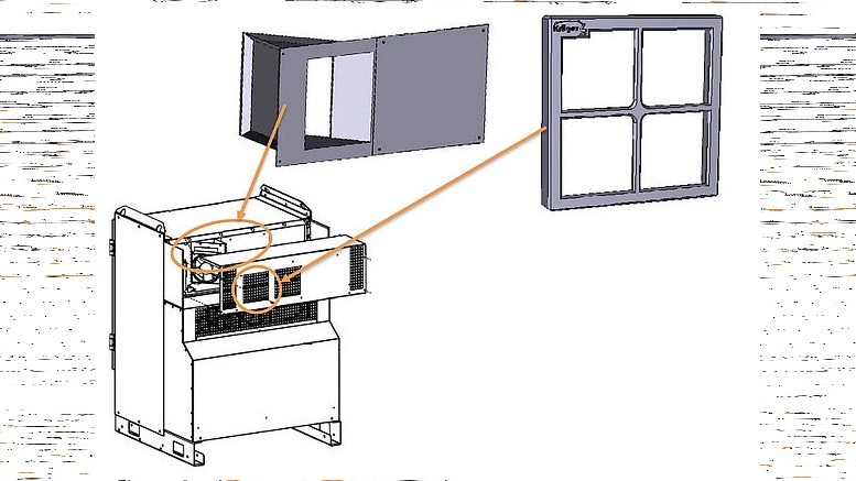 Krüger Filterhalterset für ABB IRC 5 PC-Einheit