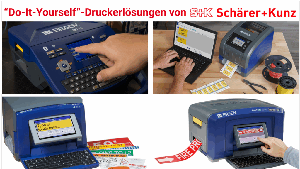 „Do-It-Yourself“-Drucker für die Sicherheits- und Gebäudekennzeichnung