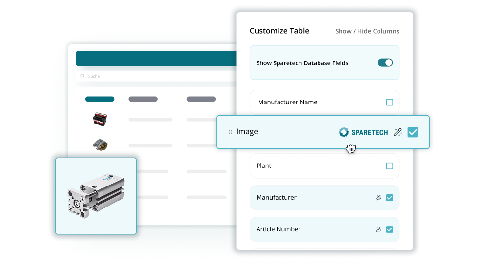 Global Spare Parts Search