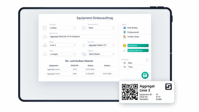 ScableOne Equipmentverwaltung