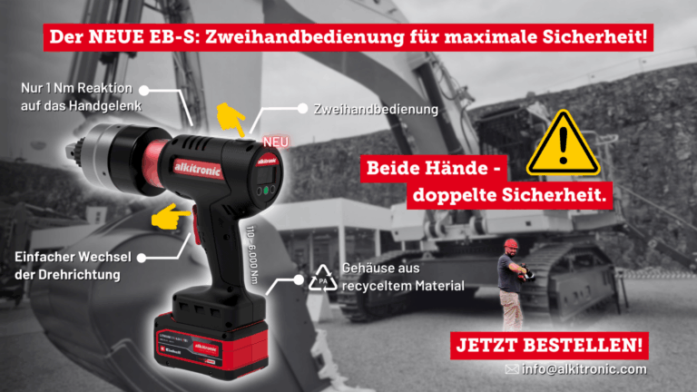 Battery-Driven Torque Multiplier alkitronic® EB-S WITH two-hand operation