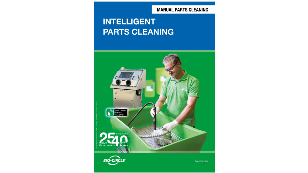 Intelligent parts cleaning—manual parts cleaning
