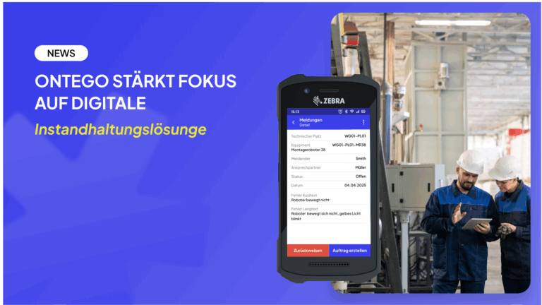 Ontego stärkt Fokus auf digitale Instandhaltungslösunge